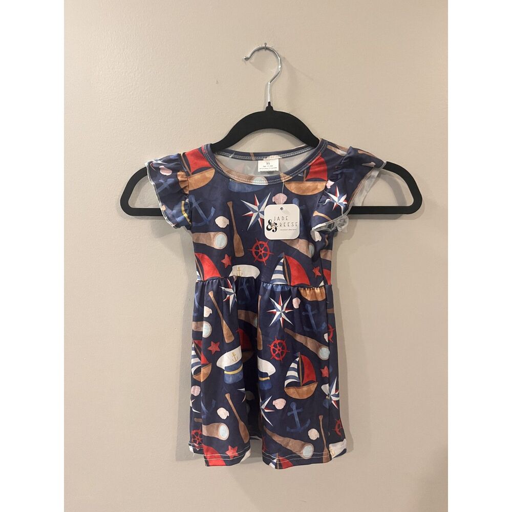 Nautical Boutique Toddler Dress Size 12-18 months NWT